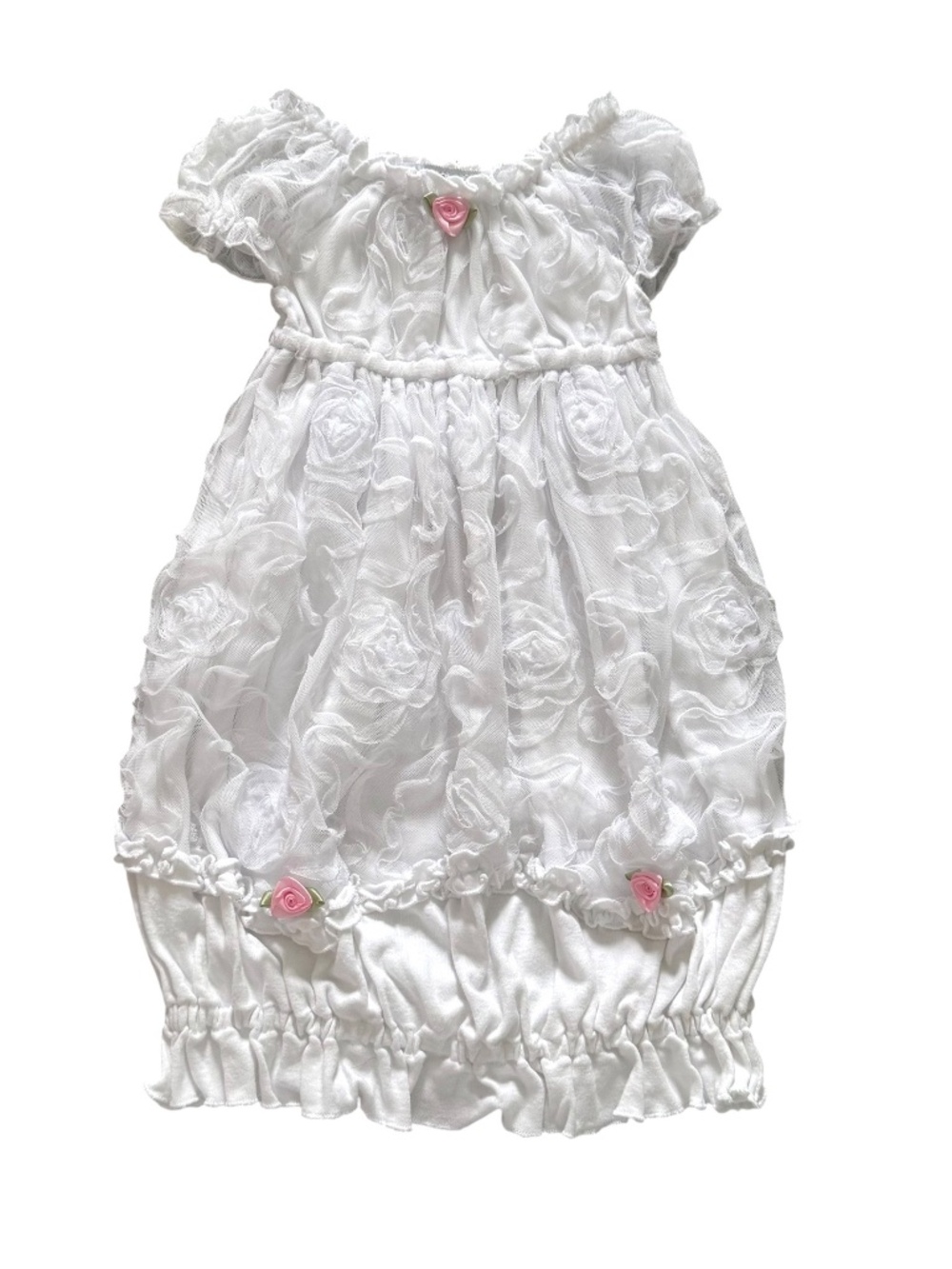 Sweet Baby Jess White Lace Day Gown Dress 0